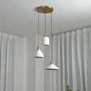 Axyaa Glass LED Pendant Lights: Modern Nordic 3 Heads Hanging Lamp for Home, Restaurant, Bar