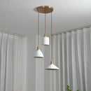 Axyaa Glass LED Pendant Lights: Modern Nordic 3-Head Fixture for Home Dining, Cafe & Bar