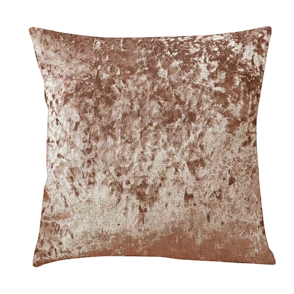 Crushed Velvet Grey Cushion Cover by Axyaa - Nordic Luxury Home Decor
