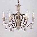 Axyaa Rustic Iron Pendant Chandelier - Vintage Industrial Ceiling Lighting Fixtures