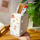 Axyaa Mini Fridge Pen Holder & Desk Organizer: Cute, Kawaii, Creative Storage Box