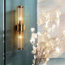 Axyaa Gold Glass Shade Wall Sconce for Living Room & Bedroom