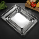 Axyaa Stainless Steel Baking Pan BBQ Grid Food Storage Tray Bakeware