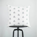 Axyaa White Geometric Cushion Covers 45x45 for Sofa Couch Living Room