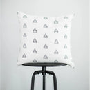 Axyaa White Geometric Cushion Covers 45x45 for Sofa Couch Living Room