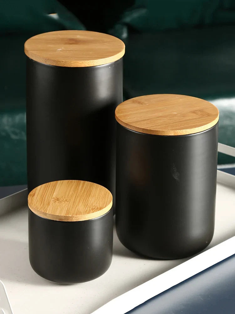 Axya Ceramic Sealed Storage Jar Set