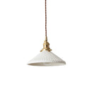 Axyaa Ceramic Brass Pendant Lights - Nordic Japanese Style Hanging Lamp