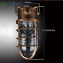 Axyaa Waterproof Glass Jar Ceiling Lamp for Bathroom Kitchen Outdoor Lighting