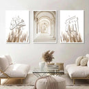 Axyaa Moroccan Mosque Door Canvas Print Wall Art Decoration