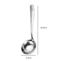 Axyaa Stainless Steel Soup Spoon with Long Handle and Colander - Golden