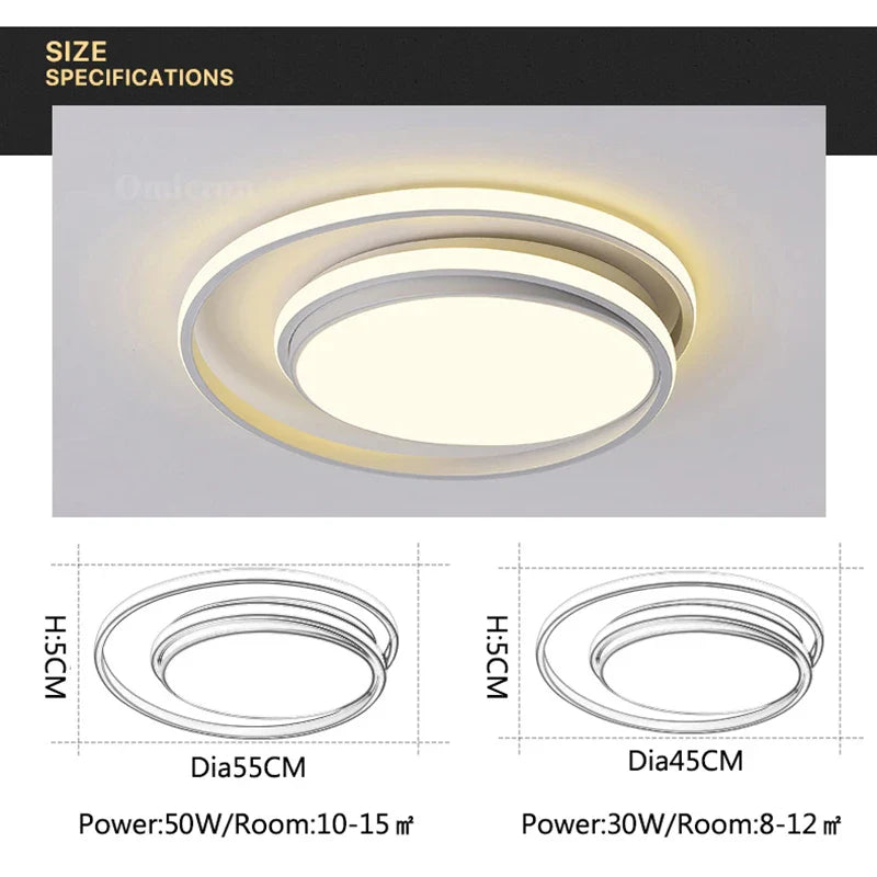 Axyaa Nordic Modern LED Ceiling Light for Home Decor