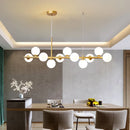 Axyaa Modern Gold/Black G9 LED Chandelier for Home Decor