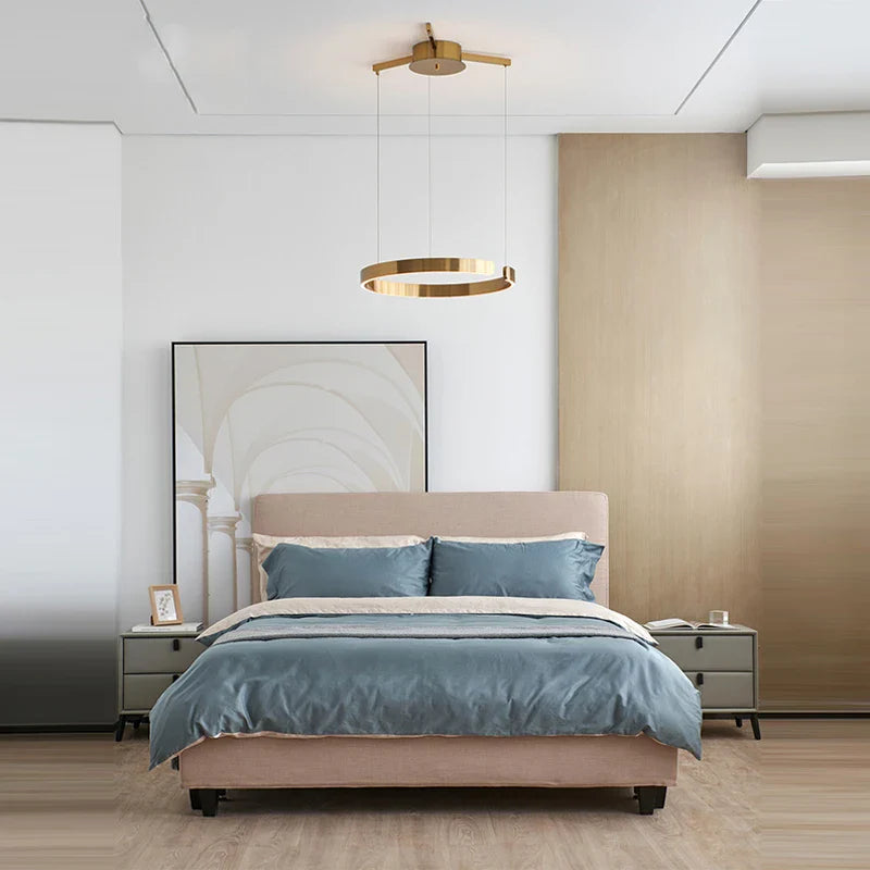 Axyaa Round LED Chandelier: Stylish Lighting for Home, Restaurant, or Bar