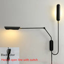 Axyaa Adjustable Vintage Wall Lamp with Switch for Reading, Bedside, and Retro Ambiance