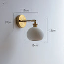 Axyaa Ceramic LED Wall Lamp with Knob Switch for Bedroom, Bathroom, and Stairway