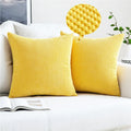 Axyaa Corduroy Pillowcases 45x45 Soft Decorative Cushion Covers for Home Decor