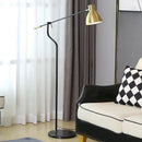 Axyaa Metal Art Long Arm Floor Lamp for Modern Indoor Lighting and Reading