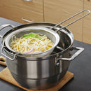 Axyaa Pasta Colander Stainless Steel Skimmer French Fries Strainer Spoon
