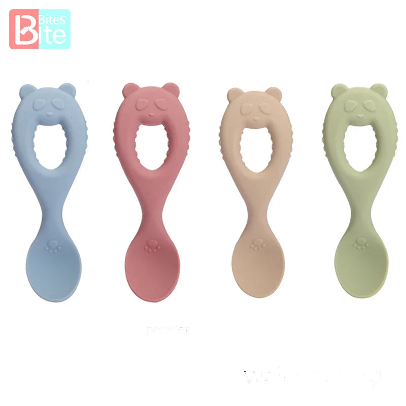 Axya Baby Soft Silicone Spoon Set for Easy Feeding and Learning