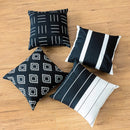Axyaa Black Nordic Decor Cushion Cover 18x18 for Boho Living Room Décor