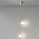Nordic Gold Pendant Light by Axyaa – Modern Glass Ball Hanging Lamp