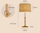 Axyaa Gold Brass Desk Lamp - Nordic Design LED Table Light for Bedroom