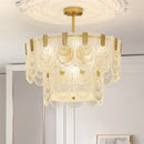 Axyaa Glass Chandelier - Luxury Europe Style Luminaires for Living Room, Dining Room, Bedroom