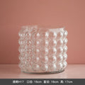 Axyaa Bubble Relief Glass Vase: American Rustic Desktop Decor & Flower Pot
