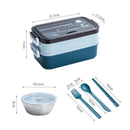 Axyaa Stainless Steel Double Layer Lunch Box Set