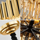 Axyaa Modern Crystal Chandelier: Luxury LED Lighting for Living Room, Bedroom, Hotel, Restaurant