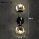 Axyaa Glass Beads LED Wall Sconces for Modern Home Deco Living Room and Bedroom