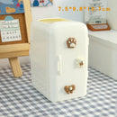 Axyaa Mini Fridge Pen Holder & Desk Organizer: Cute, Kawaii, Creative Storage Box