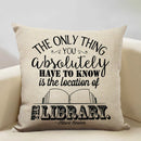 Axyaa Life Beautiful Words Linen Cushion Cover 45x45cm Luxe Bedroom Decor