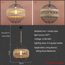Axyaa Loft Retro Hemp Rope Industrial Chandelier Pendant Light for Dining Room