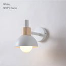 Axyaa Nordic Wooden Wall Light Bedside Lamp for Home Kitchen Aisel Restaurant Stairs