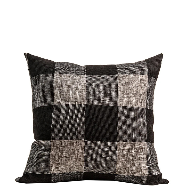 Axyaa Plaid Geometric Stripe Cushion Cover for Home Decor & Sofa Bed