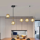 Axyaa Glass Ball Chandelier Ceiling Lights for Home Indoor Lighting