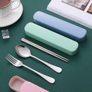 Axyaa Stainless Steel Cutlery Set Boxed - Perfect for Camping, Travel, and Hiking