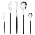 Axyaa Mint Green Stainless Steel Cutlery Set | 5pcs Knife Fork Spoon Flatware Tableware