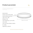 Axyaa 54W Ultra-thin Silicone Lampshades LED Ceiling Light for Modern Living Spaces