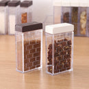 Axyaa Spice Storage Jars Set, Transparent Double-Sided Opening Containers