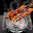 Axyaa Stainless Steel Mini Gas BBQ Grill for Outdoor Cooking