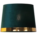 Axyaa Luxe Gold-Edged Cloth Lampshade for Bedroom Floor & Bedside Lamps