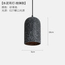 Axyaa Industrial Edison Pendant Lights for Bedroom Dinning Room Cafe - Cement Finish