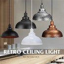 Axyaa Loft Iron Pendant Lights: Industrial Retro Kitchen Hanging Lamp
