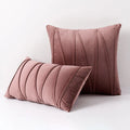 Blue Velvet Cushion Cover Set 18x18" - Axyaa Decorative Pillows for Living Room