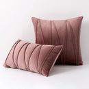 Blue Velvet Cushion Cover Set 18x18" - Axyaa Decorative Pillows for Living Room