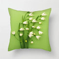 Axyaa Sunflower Lotus Lily Rose Pattern Pillow Cover for Home Chair Car Sofa