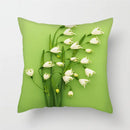 Axyaa Sunflower Lotus Lily Rose Pattern Pillow Cover for Home Chair Car Sofa