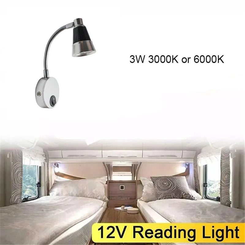 Axyaa LED Spot Reading Light for RV Boat Camp Interior Wall Lamp